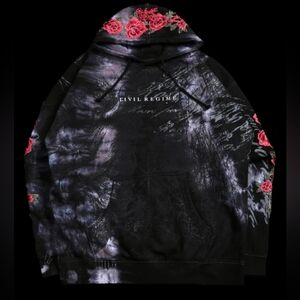 Civil Regime Saint Marble 'Roses' Hoodie